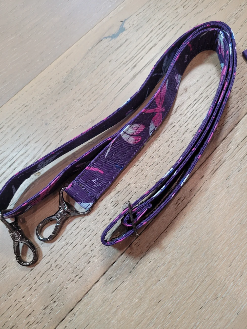 EUC lug Canter Convertible Tote Bag Women's Purple Dragonfly Crossbody Backpack